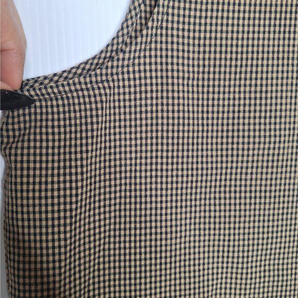 Vintage 90s Gingham Jumper Maxi Dress Large Plaid Academia Cottage Forest Fall - Picture 9 of 11